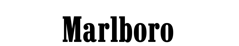 Marlboro Regular Yazı tipi ücretsiz indir